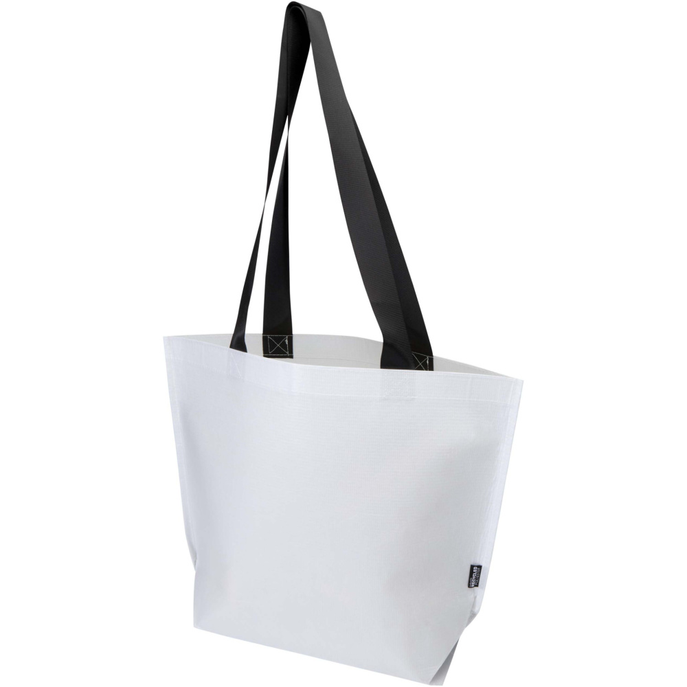 Logotrade promotional product picture of: Duo GRS recycled double-laminated tote bag 18L