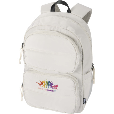 Logo trade promotional giveaways image of: Puffer 15.6" GRS recycled laptop backpack 18L