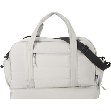 Logo trade promotional items picture of: Puffer GRS recycled duffel bag with insulated bottom 30L
