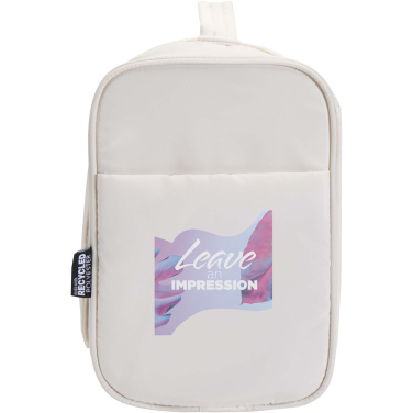 Logo trade advertising products picture of: Puffer GRS recycled hangable toiletry bag 8L
