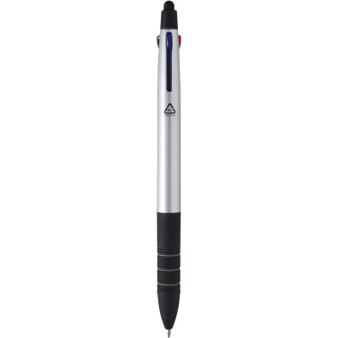 Logotrade promotional product picture of: Trine 3-ink RCS recycled ballpoint pen with stylus