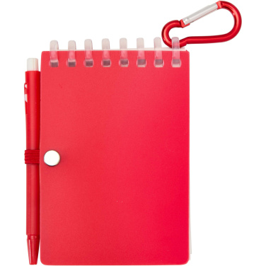 Logo trade promotional items picture of: Lig Mini recycled outdoor soft cover notebook and ballpoint pen set (black ink)