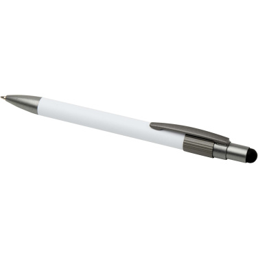 Logo trade corporate gift photo of: Rill RCS recycled ballpoint pen with stylus and fidget spinner (black ink)