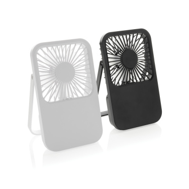Logo trade promotional merchandise photo of: Aervina RCS recycled plastic re-chargeable desk fan