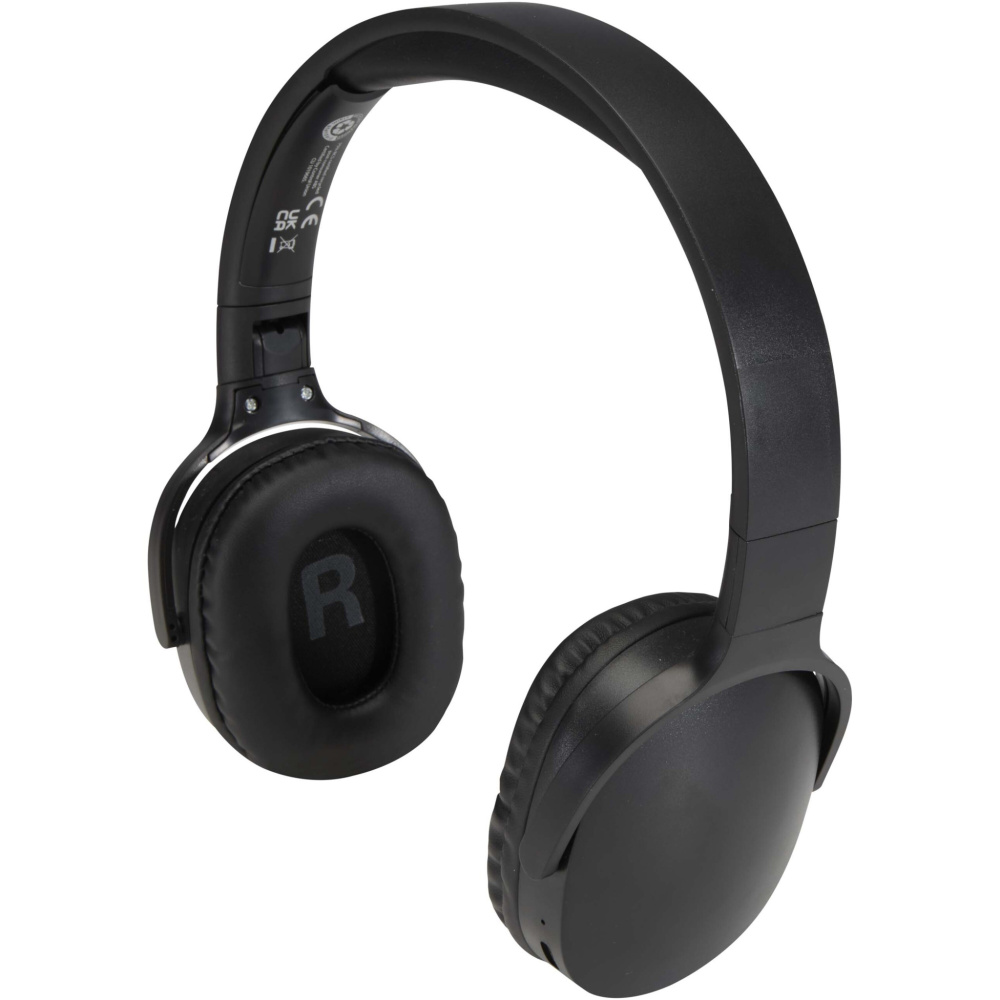 Logotrade promotional giveaways photo of: Ancha recycled plastic over-ear wireless Bluetooth® headset
