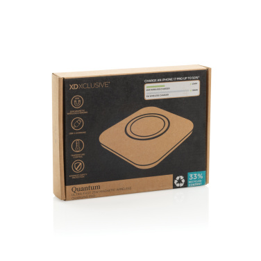 Logo trade promotional item photo of: Quantum ultra-fast 25W magnetic wireless charging pad