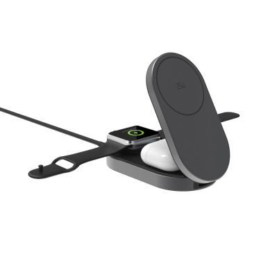 Logotrade promotional item image of: Quantum ultra-fast 3-in-1 25W Foldable Wireless Charger