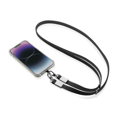 Logo trade promotional gifts image of: Nivo RCS recycled PET Crossbody lanyard
