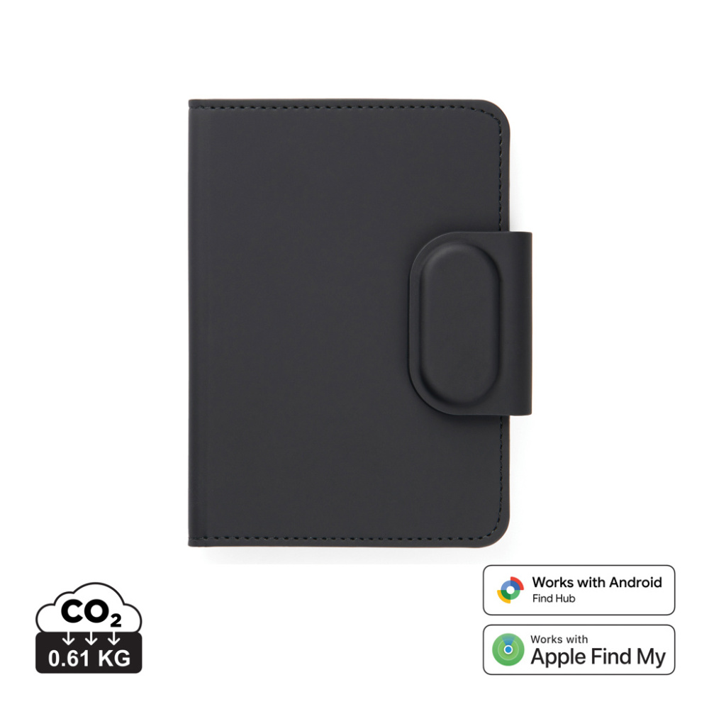 Logo trade promotional merchandise picture of: VINGA Baltimore RCS Passport Cover With Finder Dual