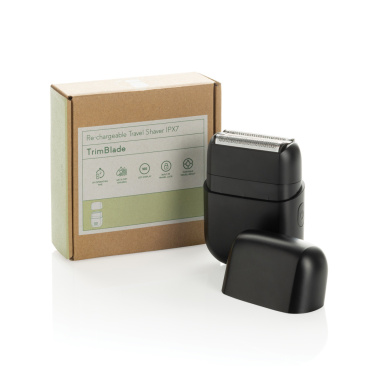 Logo trade promotional giveaways image of: TrimBlade re-chargeable Travel Shaver IPX7