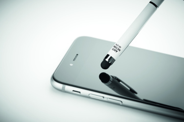 Logo trade promotional merchandise image of: Stylus antibacterial pen