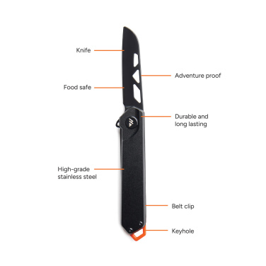 Logo trade business gifts image of: Nordic Drift Adventure Folding knife
