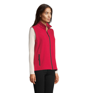 Logo trade advertising products picture of: RACE BW WOMENSOFTSHELL
