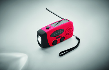 Logo trade promotional item photo of: Portable radio SOS with LED torch