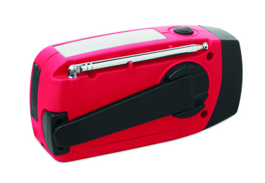 Logo trade promotional gifts picture of: Portable radio SOS with LED torch