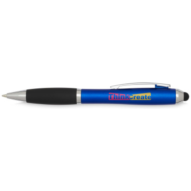 Logotrade promotional giveaway image of: Nash RCS recycled plastic stylus ballpoint pen (black ink)
