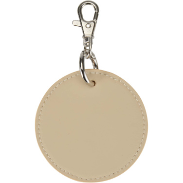 Logo trade business gift photo of: Resi Plus GRS recycled round charm keychain