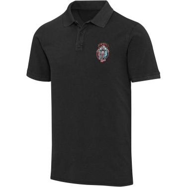 Logo trade advertising products image of: Calgary 200 g/m2 washed men's polo