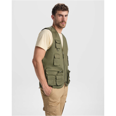 Logo trade corporate gifts image of: Venera 200 g/m2 v-neck multi-pocket workwear vest