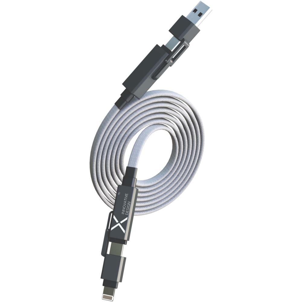 Logo trade promotional item photo of: SCX.design C58 60W magnetic flat charging cable