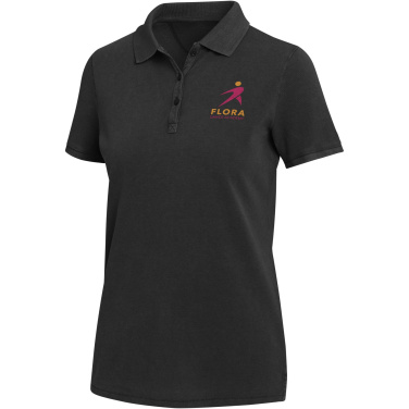 Logo trade corporate gift photo of: Calgary 200 g/m2 washed women's polo