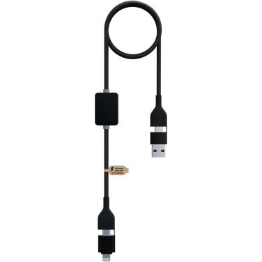 Logo trade promotional merchandise photo of: SCX.design C32 60W switch charging cable with light-up logo