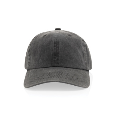 Logotrade promotional gift image of: BEAU AWARE™ Washed 6 panel 270gsm cotton twill cap
