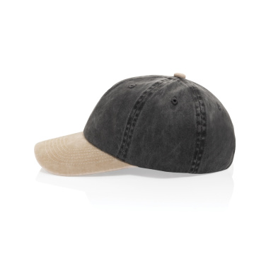 Logotrade promotional giveaway image of: BEAU AWARE™ Washed 6 panel 270gsm cotton twill two tone cap