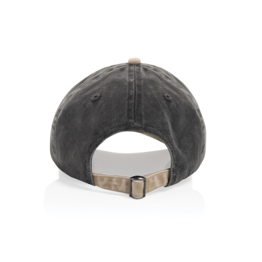 Logo trade business gift photo of: BEAU AWARE™ Washed 6 panel 270gsm cotton twill two tone cap