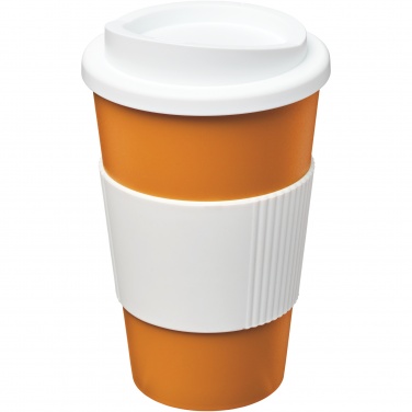 Logo trade meene pilt: Americano® 350 ml silikoonist võruga kohvitops