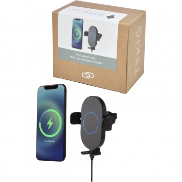 Logotrade reklaamtooted pilt: Pilot 15W juhtmevaba automaatne autolaadija 