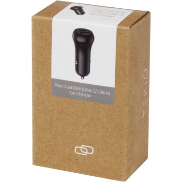Logotrade reklaamtoote foto: Pilot topelt 55 W USB-C/USB-A autolaadija