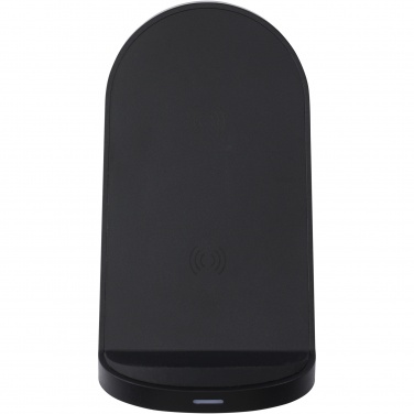 Logo trade reklaamtoote pilt: Loop 15W kahe mähisega RCS taaskasutatud plastist juhtmevaba laadimisalus