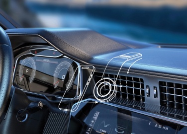 Logotrade reklaamkingi foto: DriveGrip RCS taaskasutatud plastist universaalne magnetiline autohoidik