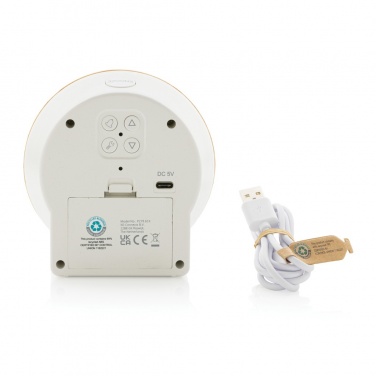 Logotrade ärikingid pilt: Utah RCS rplastist ja bambusest LCD lauakell