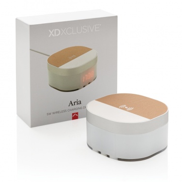 Logotrade reklaamkingid pilt: Aria 5W juhtmevaba laadimisega digitaalkell
