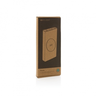 Logo trade reklaamtoote pilt: Terra RCS taaskasutatud 18W alumiiniumist 10000 jõuallikas 10W