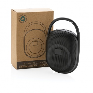 Logo trade reklaamtooted foto: RCS taaskasutatud plastist Lightboomi 5W klambriga kõlar