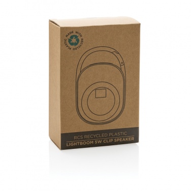 Logo trade firmakingitused foto: RCS taaskasutatud plastist Lightboomi 5W klambriga kõlar