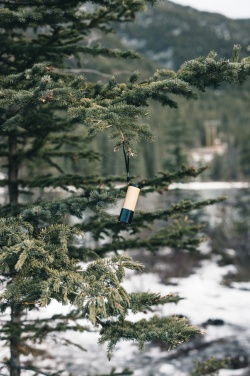 Logo trade firmakingi pilt: Bambusest ja RCS-i sertifikaadiga taaskasutatud plastikust taskulamp