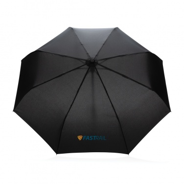 Logo trade reklaamkingitused foto: 21" Impact AWARE™ RPET 190T bambusest automaatne avatav/sulgev vihmavari