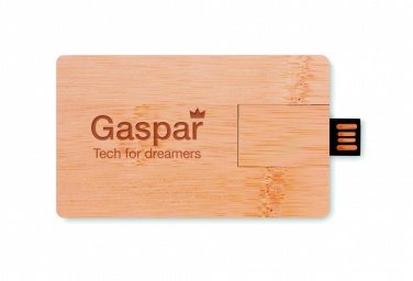 Logo trade reklaamkingid foto: 16 GB bambusest korpusega USB