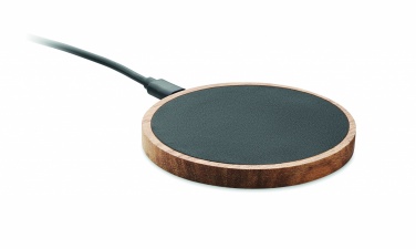Logotrade ärikingitused pilt: Akaatsiapuidust juhtmeta laadija 15W