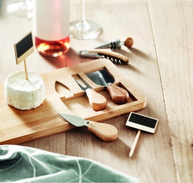 Logo trade firmakingitused foto: Bamboo Cheese lauakomplekt Leipzig