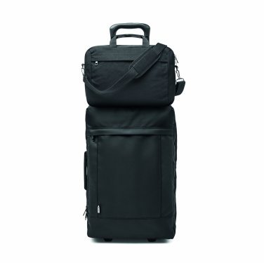 Logo trade firmakingi pilt: Pestud lõuendist sülearvutikott