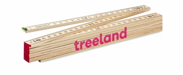 Logo trade reklaamtoote pilt: Puidust puusepa joonlaud 2m