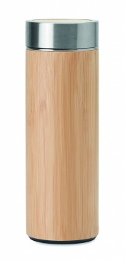 Logotrade meene foto: Bambusest topeltseintega termos 400ml