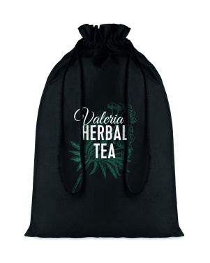 Logotrade ärikingitused pilt: Suur puuvillane nööriga kott musta värvi