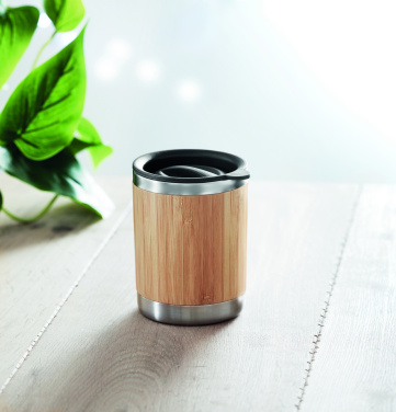 Logo trade reklaamkingituse pilt: Bambusest kaanega trummel 250ml