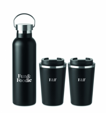 Logo trade ärikingi pilt: Roostevabast terasest termoskruusi komplekt